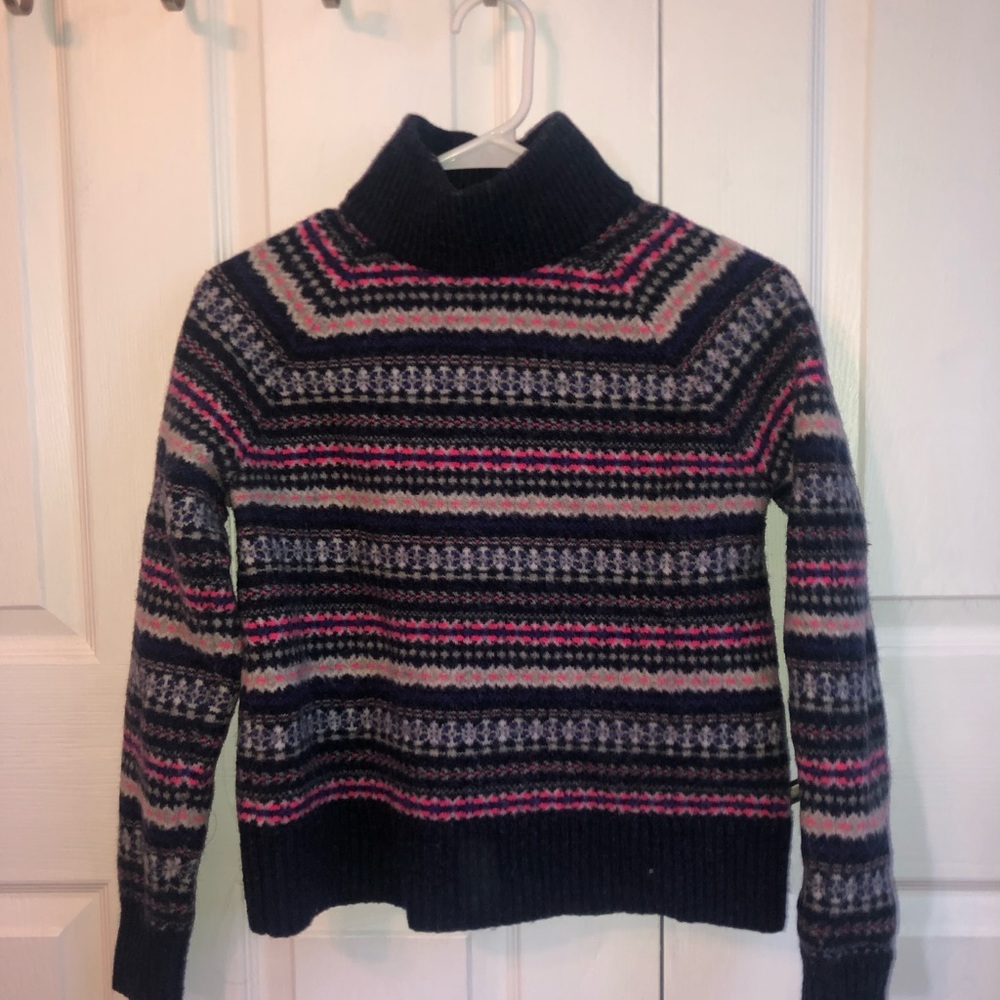 Wool Patterned J.Crew Turtle Neck!!! - image 2